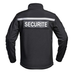 Veste softshell Sécu-One sécurité HV-TAPE noir