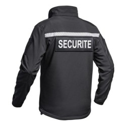 Veste softshell Sécu-One sécurité HV-TAPE noir