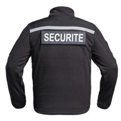 Veste polaire Sécu-One sécurité HV-TAPE noir