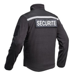 Veste polaire Sécu-One sécurité HV-TAPE noir