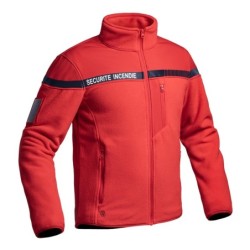 Veste polaire Sécu-One sécurité incendie rouge