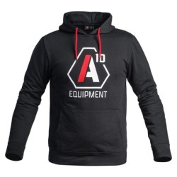 Hoodie A10 noir logos blanc...