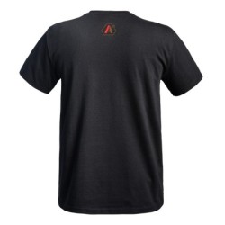 T-shirt Strong A10 noir logos tan / rouge