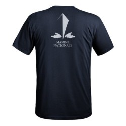 T-shirt Strong logos Marine Nationale bleu marine