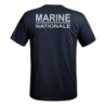 T-shirt Strong texte Marine Nationale bleu marine