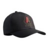 Casquette Stretch Fit A10 noir logos vert olive / rouge