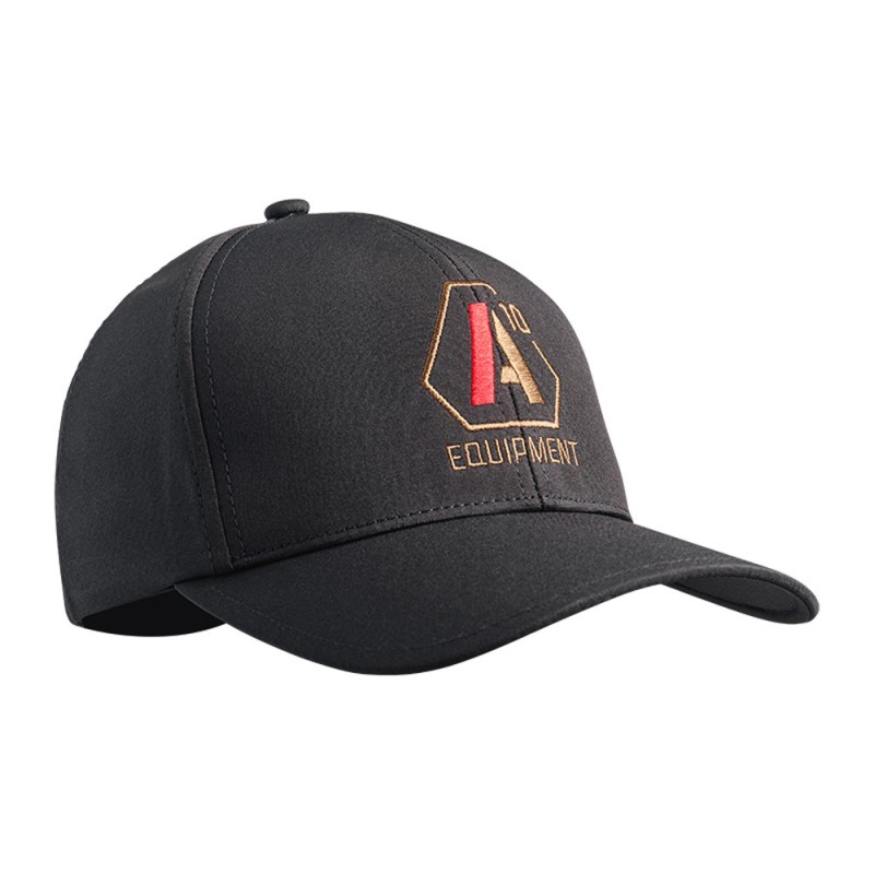 Casquette Stretch Fit A10 noir logos tan / rouge